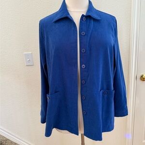 NWOT Appleseed's Deep Blue Jacket size 1x